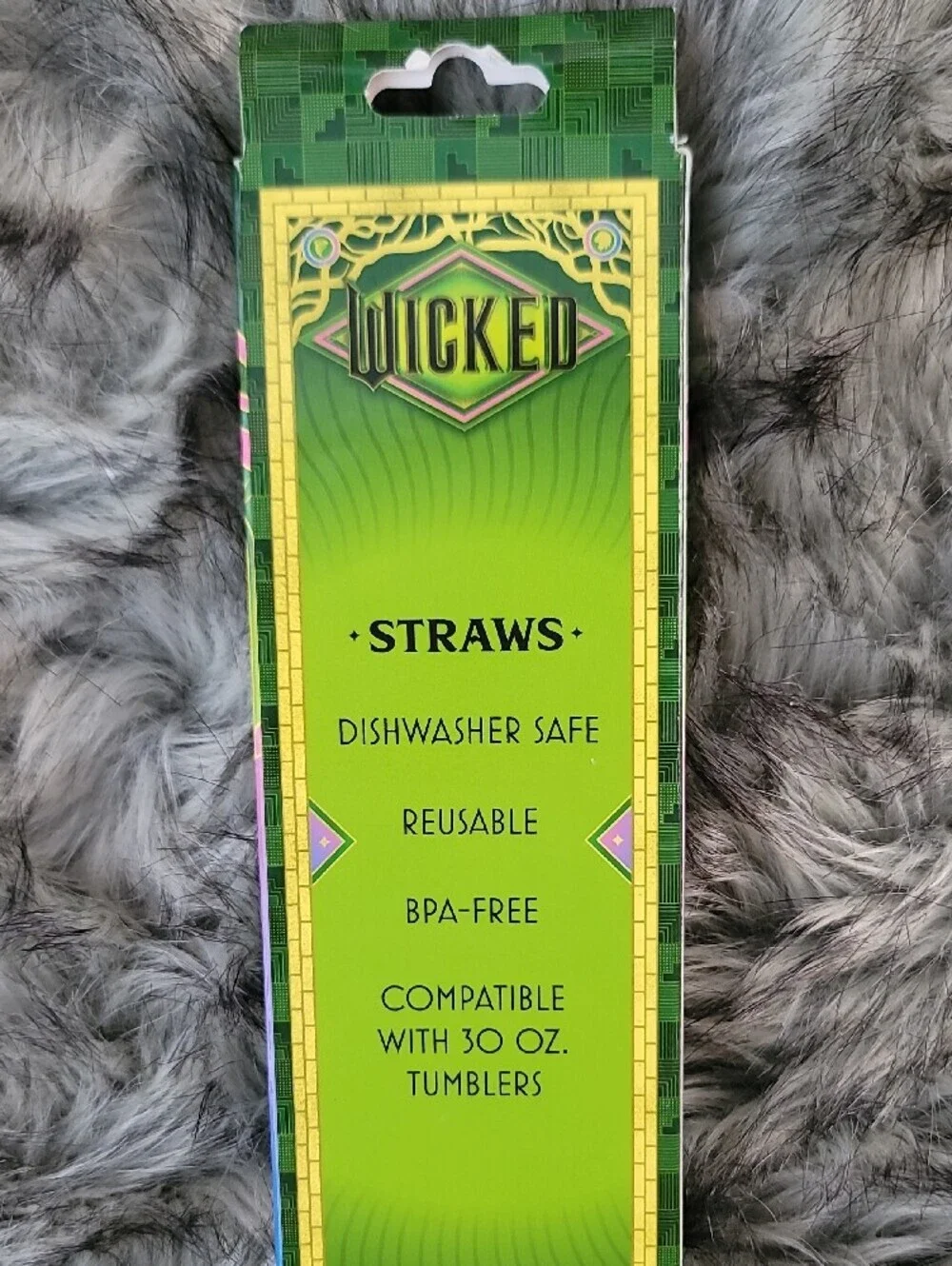 Glinda Sparkle Straws 4-Pack - Pink